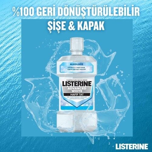 Listerine Advanced White Hafif Tat Agız Bakım Suyu 250 ml