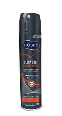 Hobby Saç Spreyi 250ml Ultra Güçlü Tutuş 6 Carbon Force