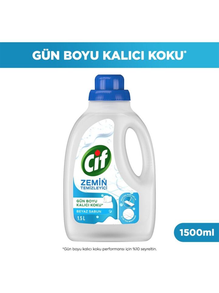 Cif Zemin Temizleyici 1500 Ml Beyaz Sabun