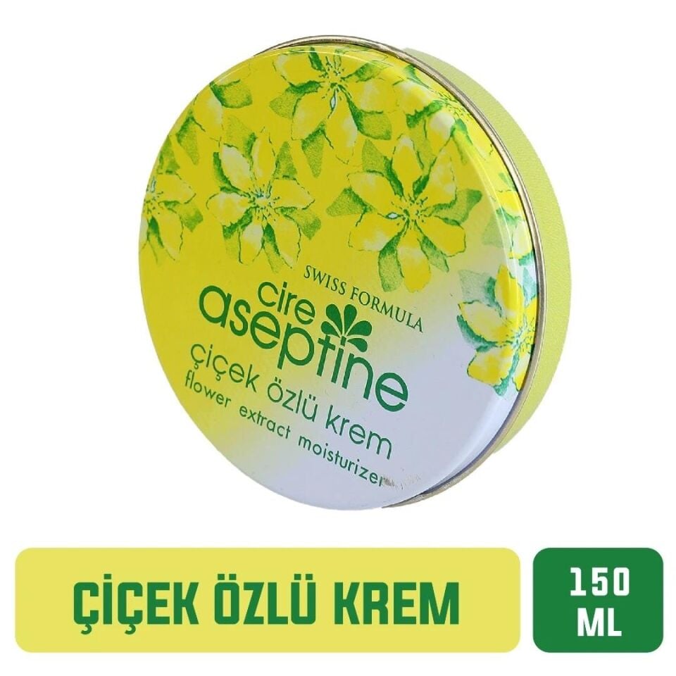 Cire Aseptine Çiçek Özlü Krem Teneke Kutu 150 Ml 8681410000358
