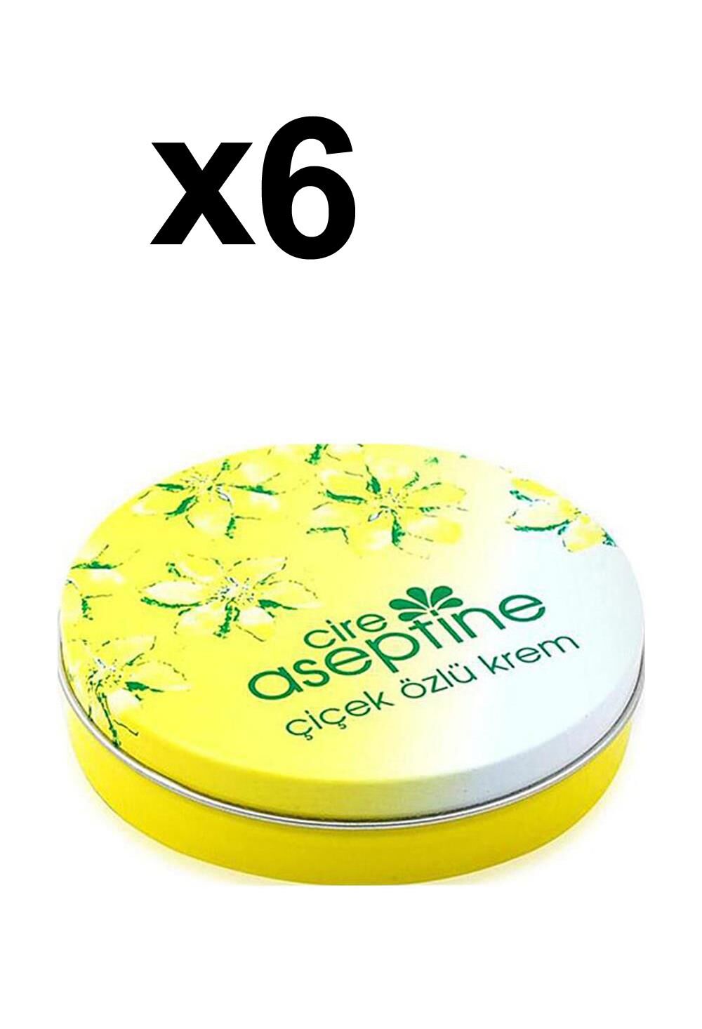 Cire Aseptine Çiçek Özlü Krem Teneke Kutu 6 x150 Ml