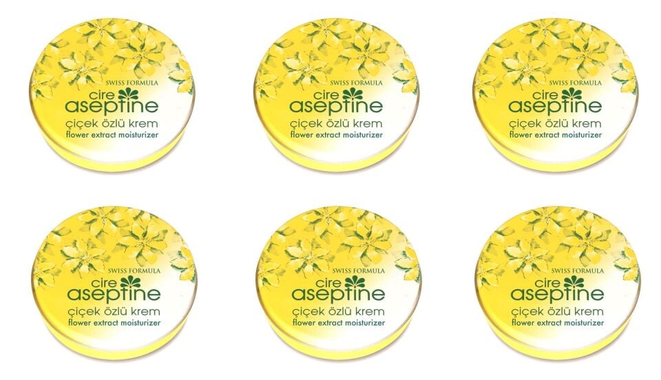 Cire Aseptine Çiçek Özlü Krem Teneke Kutu 6 x150 Ml