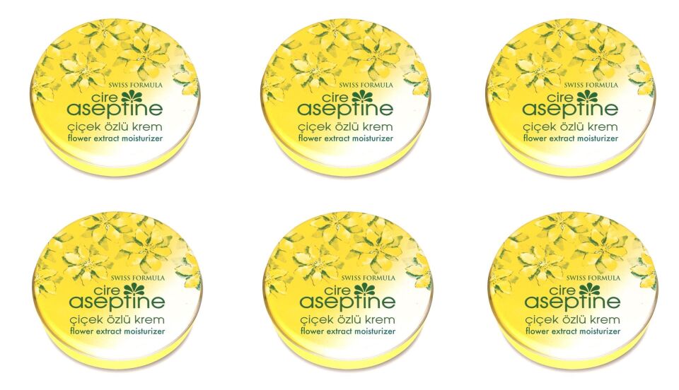 Cire Aseptine Çiçek Özlü Krem Teneke Kutu 6 x150 Ml