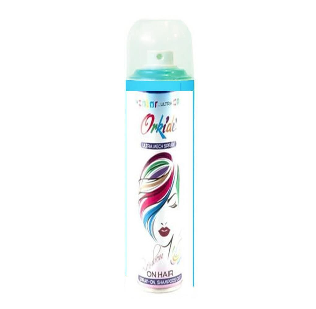 Orkide Renkli Saç Sprey Boya 150 ml Boncuk Mavi