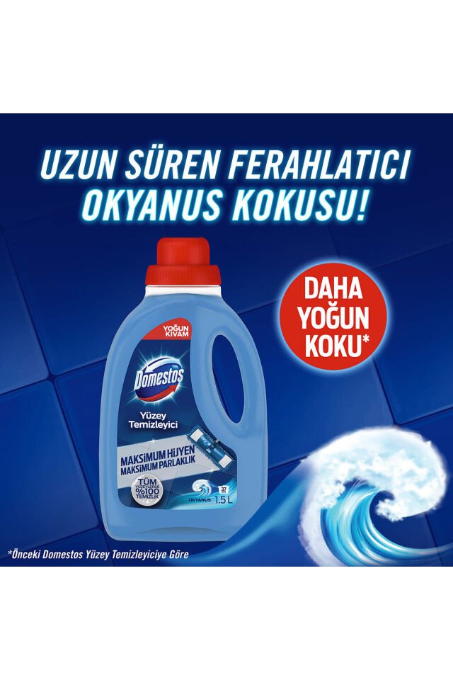 Domestos Yüzey Temizleyici 1,5 Lt Okyanus Esintisi
