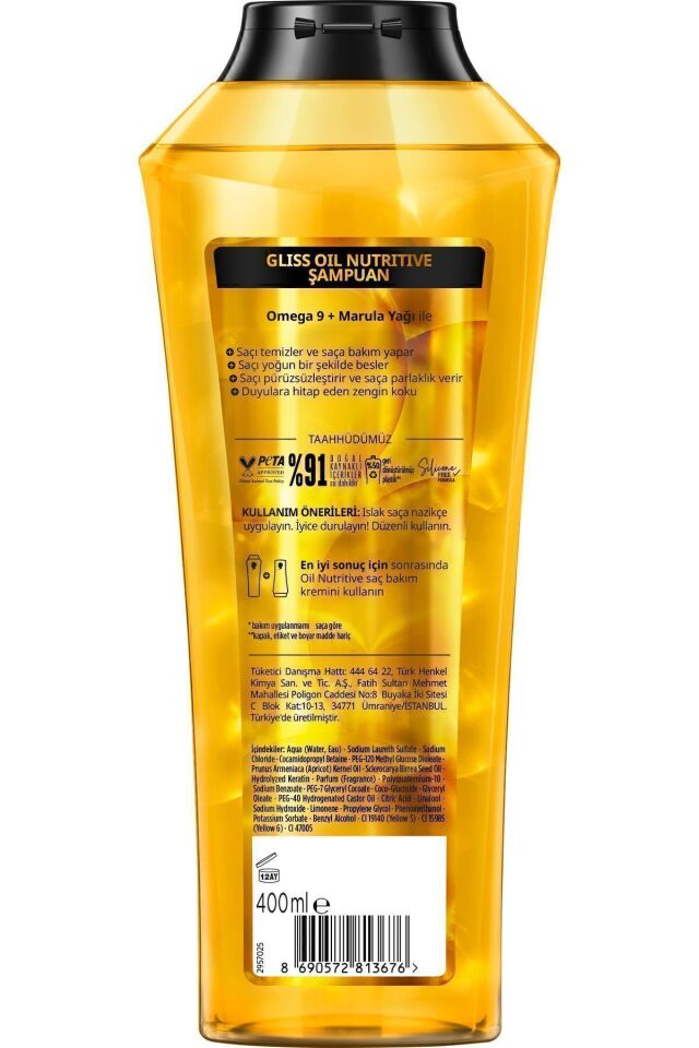 Gliss Oil Nutritive Şampuan 400 Ml