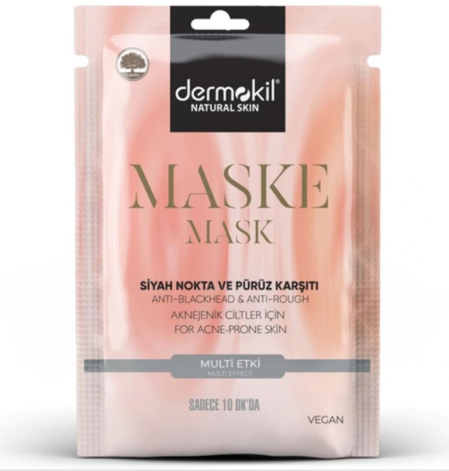 Dermokil Sivilce Ve Siyah Nokta Pürüz Karşıtı Kil Maskesi 15 Ml Vegan