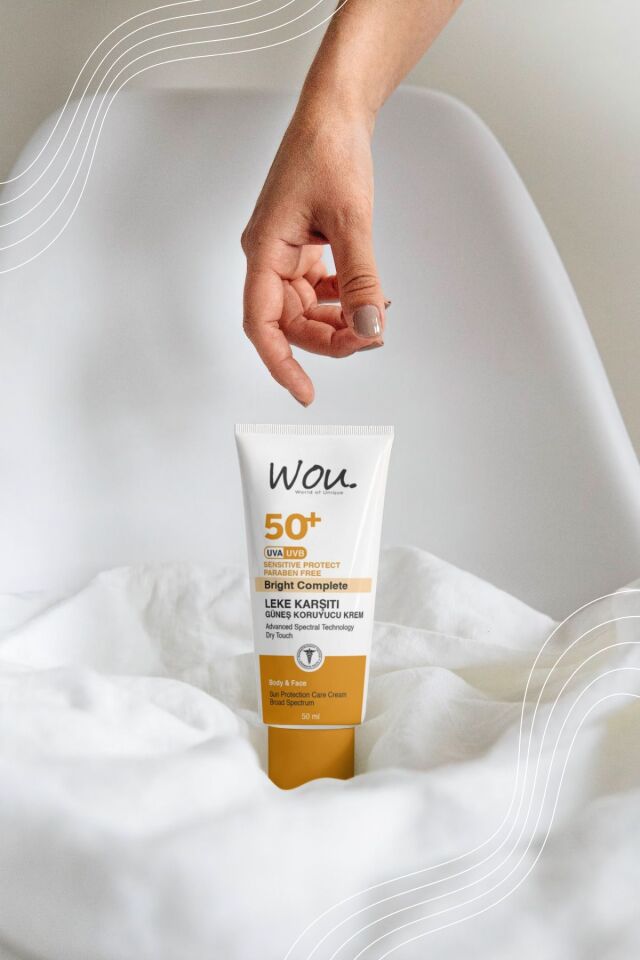 Wou Leke Karşıtı Yüksek Koruma Güneş Kremi Spf50 Yüksek Korumalı Güneş Kremi 50 ML
