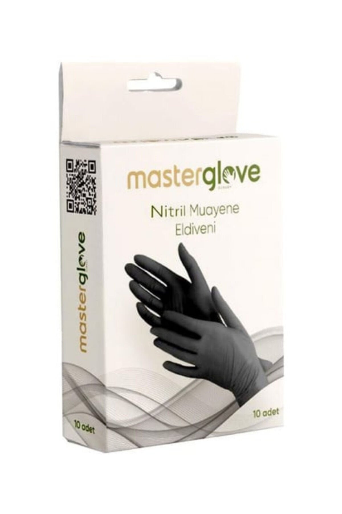 Beybi Master Glove Nitril Muayene Eldiven Siyah 10 lu