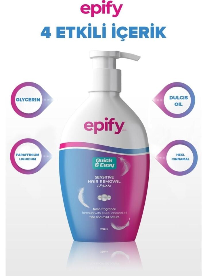 Epify Tüy Dökücü Krem 250 Ml Tüm Ciltler