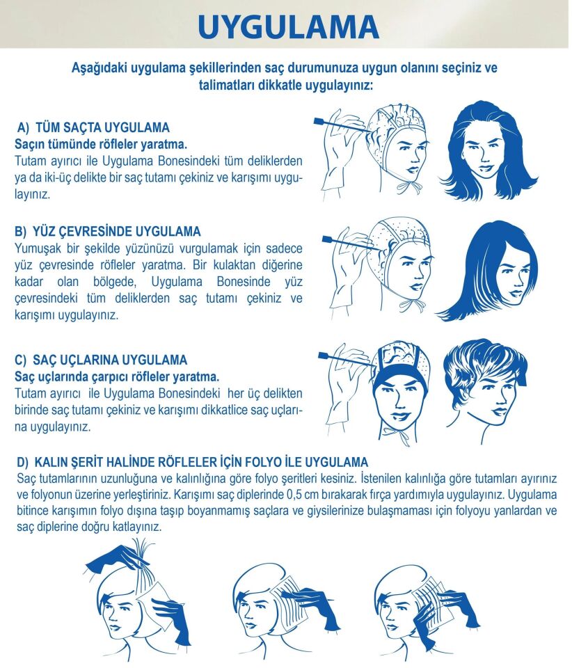 Neva Color Natural Saç Boyası Röfle Seti