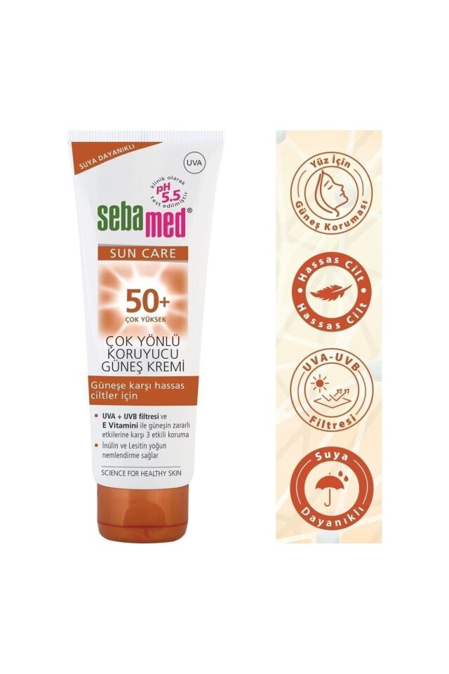 Sebamed Sun Care Suya Dayanıklı SPF 50+ Çok Yönlü Koruyucu Güneş Kremi 50 ml