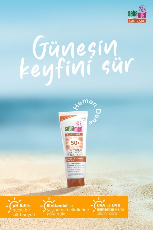 Sebamed Sun Care Suya Dayanıklı SPF 50+ Çok Yönlü Koruyucu Güneş Kremi 50 ml