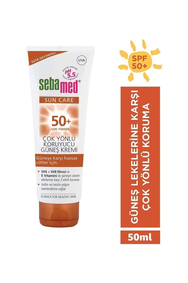 Sebamed Sun Care Suya Dayanıklı SPF 50+ Çok Yönlü Koruyucu Güneş Kremi 50 ml