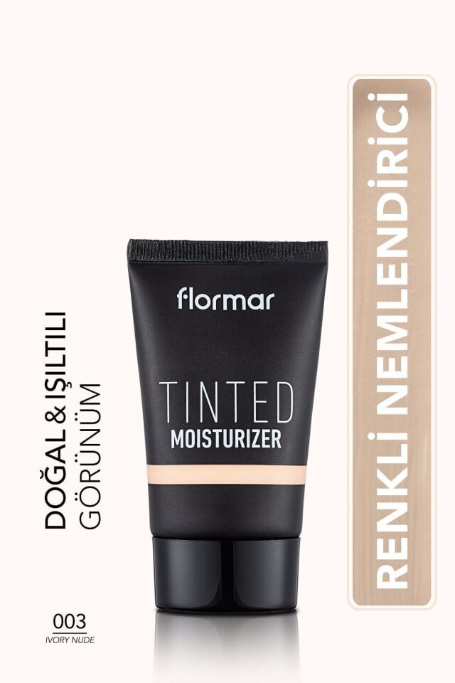 Flormar Tinted Moisturizer 003 Nude Eşit Tonlu & Işıltılı Görünüm Veren Renkli Nemlendirici 30 Ml