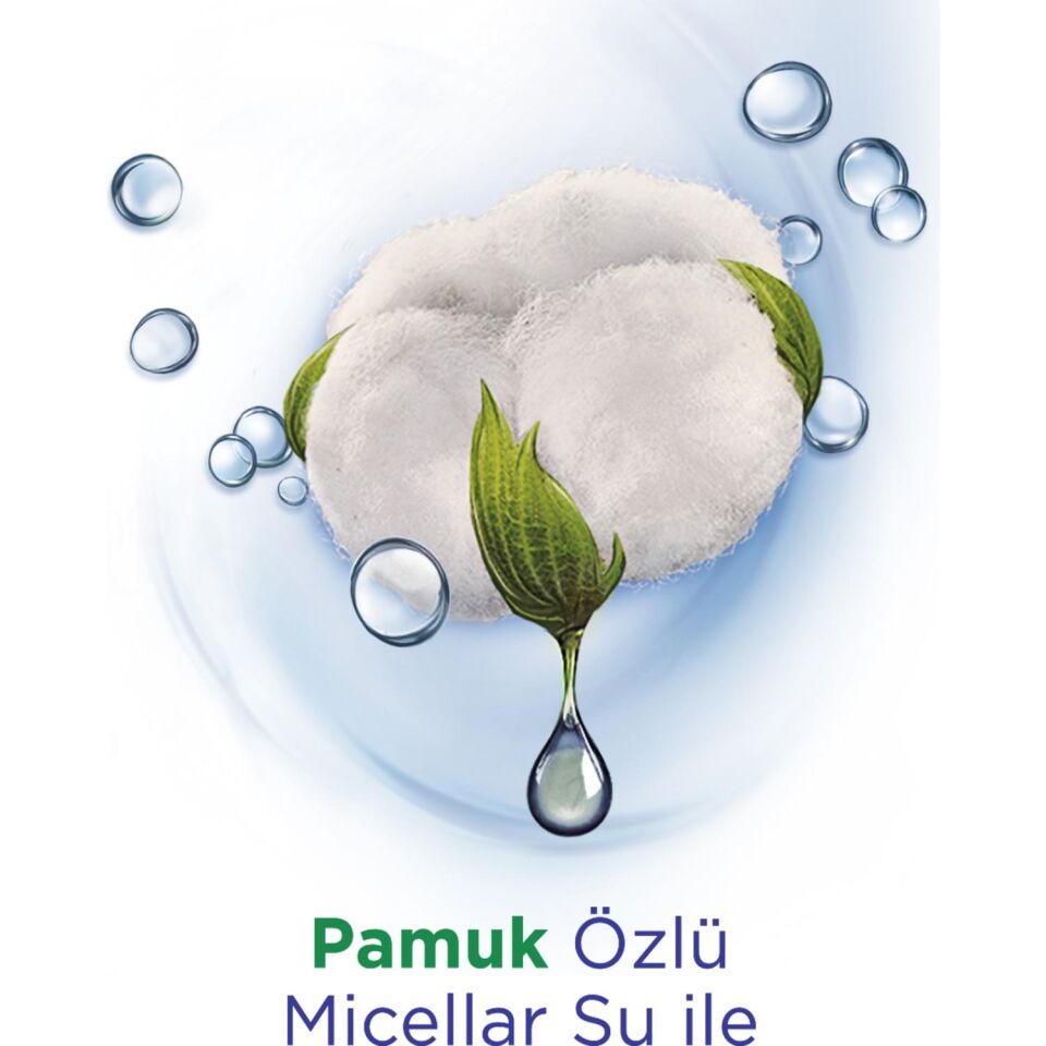 2 Adet Palmolive Duş Jeli Micellar Care Pamuk Özlü 500 ml + 1 Adet Duş Lifi