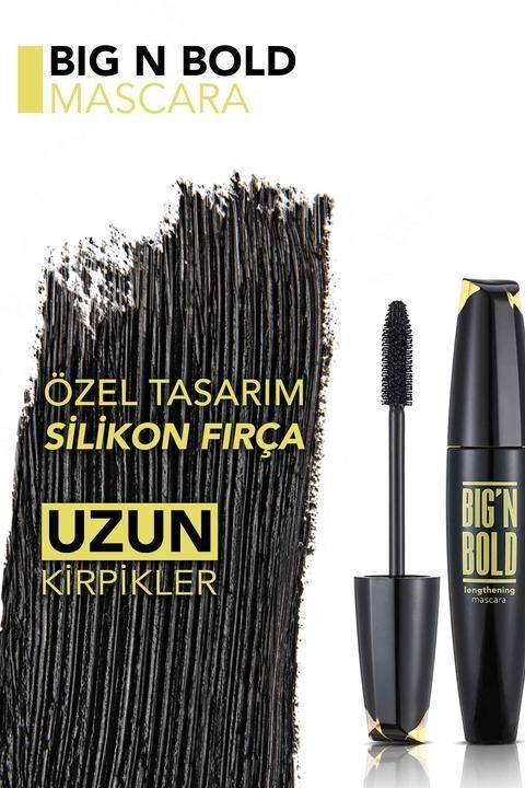 Flormar Big N Bold Hacim ve Uzunluk Veren Maskara Siyah