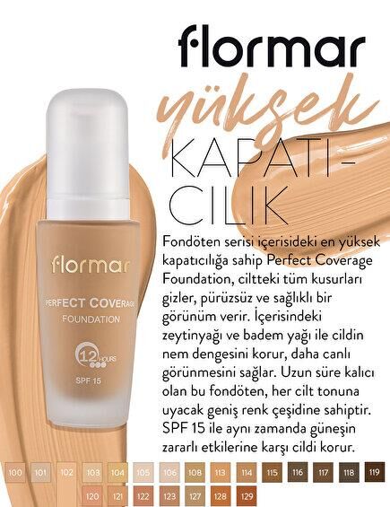 Flormar Perfect Coverage Fondöten 102 Soft Beige