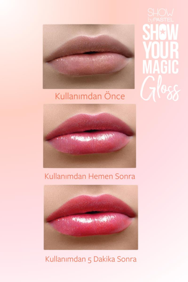 Show by Pastel Show Your Magic Gloss Color Changing - Renk Değiştiren Dudak Parlatıcısı 869064402234