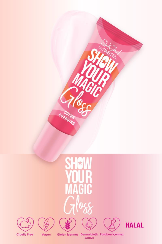 Show by Pastel Show Your Magic Gloss Color Changing - Renk Değiştiren Dudak Parlatıcısı 869064402234