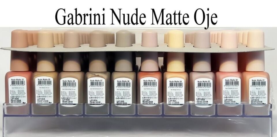 Gabrini Nude Matte Oje 01
