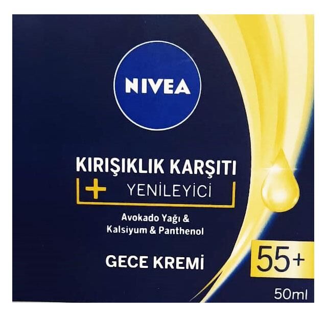 Nivea Kırışıklık Karşıtı Yenileyici 55+ Yaş Ve Üstü Gece Kremi 50 Ml