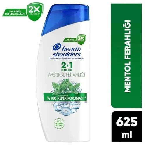 Head Shoulders 2 si 1 Arada Şampuan Mentol Ferahlığı 625 Ml
