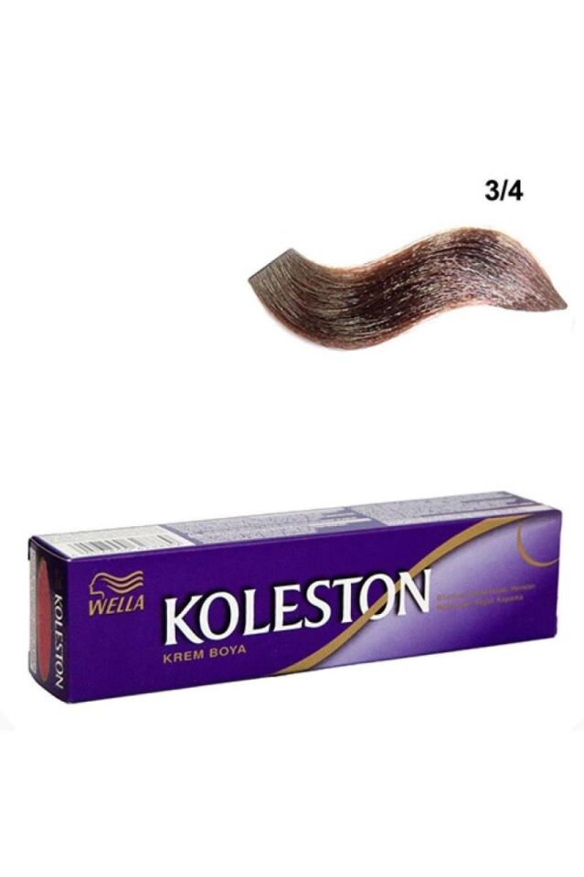 Koleston Tüp 3.4 Koyu Kestane Saç Boyası + Oksidan Sıvı 50 Ml