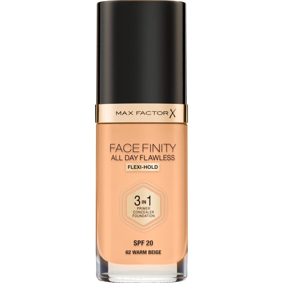 Max Factor Fondöten 62 Warm Beige FaceFinity All Day Flawless 3N 1