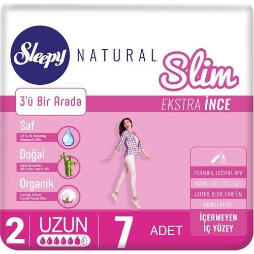 Sleepy Slim Uzun Kadın Pedi 7 Adet / no 2 /