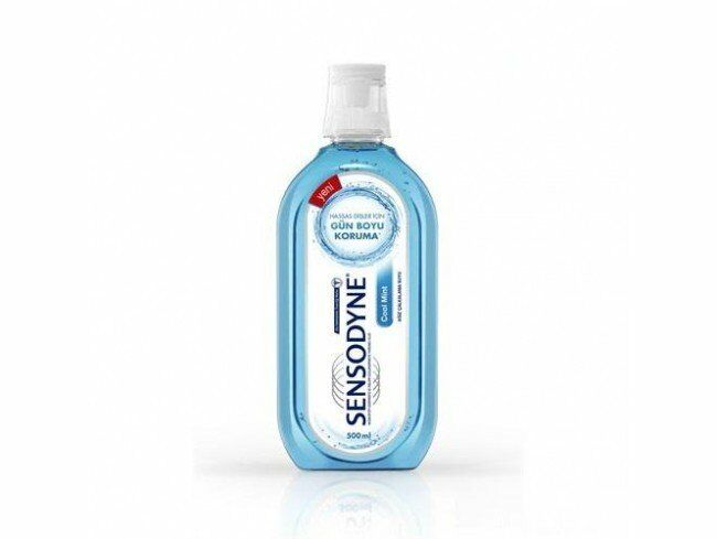 Sensodyne Cool Mint Ağız Suyu 500 ml Gargara Hassas Dişler