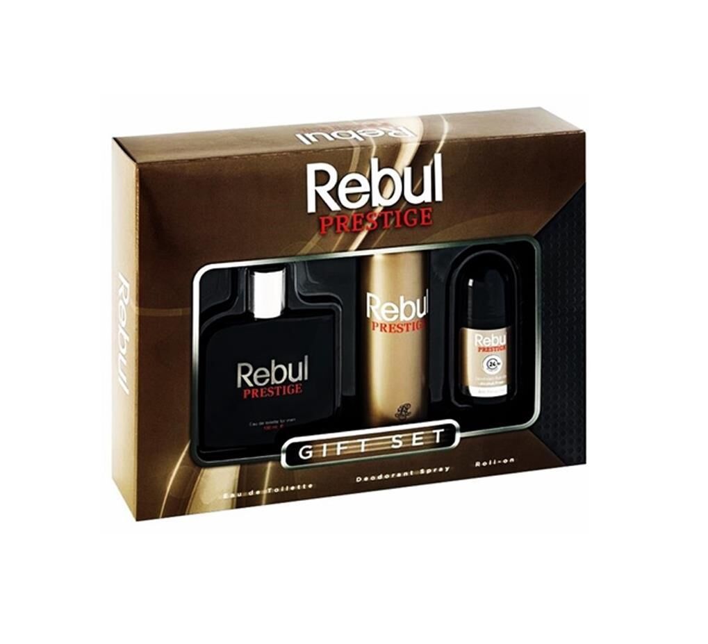 Rebul Prestıge Edt 100 ml + Deodorant 150 ml + 50 ml Roll on Erkek Set