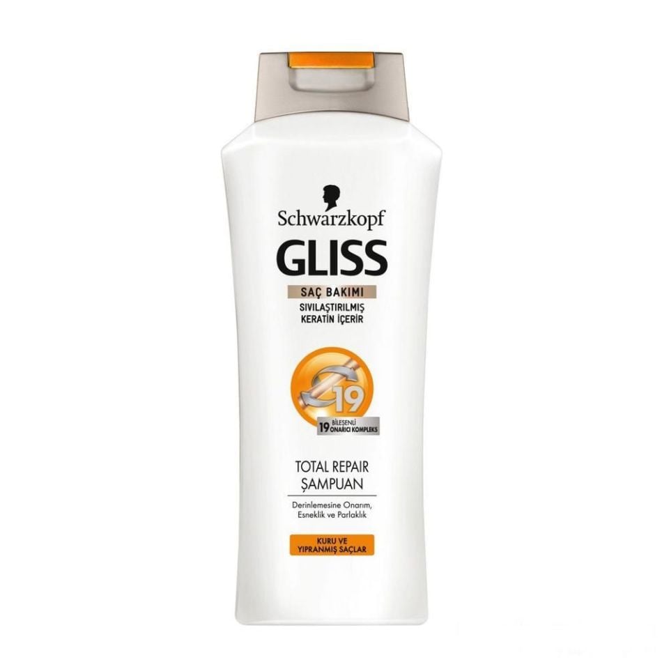 Gliss Total Repair 400 ml Kuru Ve Yıpranmış Saçlar Için Onarıcı Şampuan