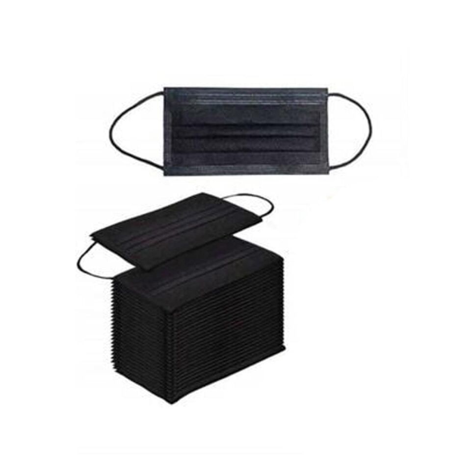 Formation Medikal Lastikli Telli Cerrahi Yüz ve Ağız Maskesi 50 li Siyah