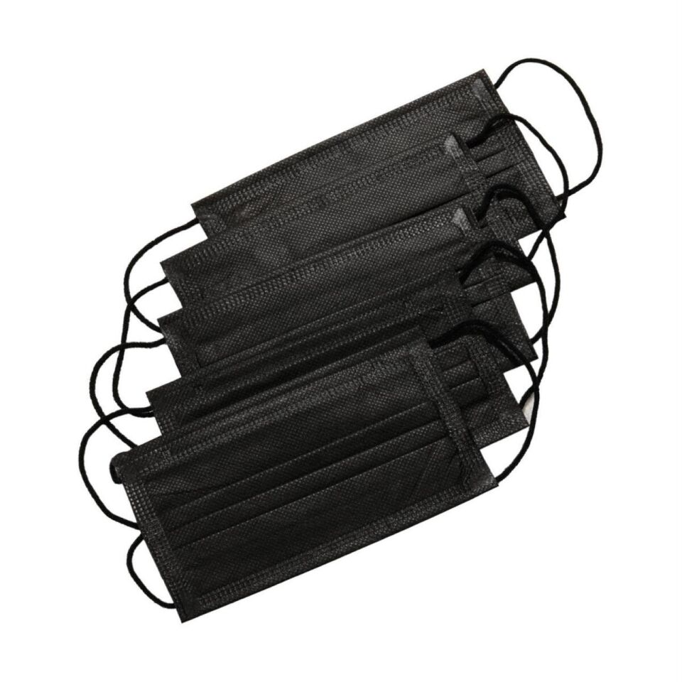 Formation Medikal Lastikli Telli Cerrahi Yüz ve Ağız Maskesi 50 li Siyah