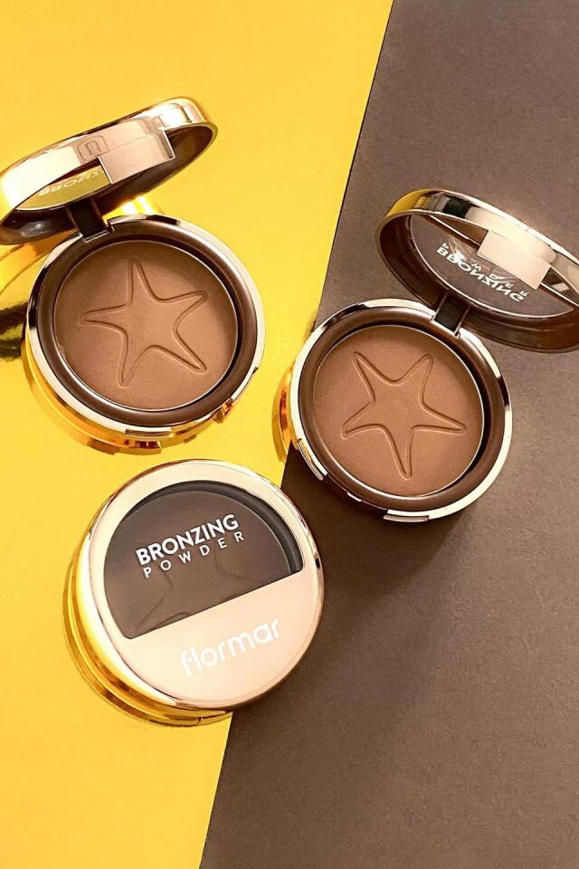 Flormar Bronzing Powder 03 - BR03 COPPER BRONZE Yumuşak Dokulu & Doğal Işıltılı Kompakt Bronzlaştırıcı Pudra