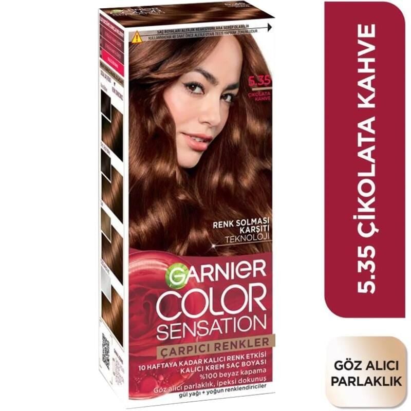 Garnier Çarpıcı Renkler 5.35 Çikolata Kahve Saç Boyası