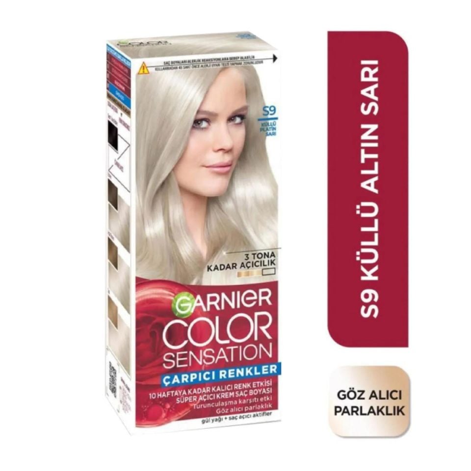 Garnier Çarpıcı Renkler S9 Küllü Platin Sarı Saç Boyası