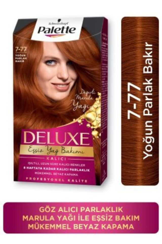 Palette Deluxe Saç Boyası 7.77 Yoğun Parlak Bakır