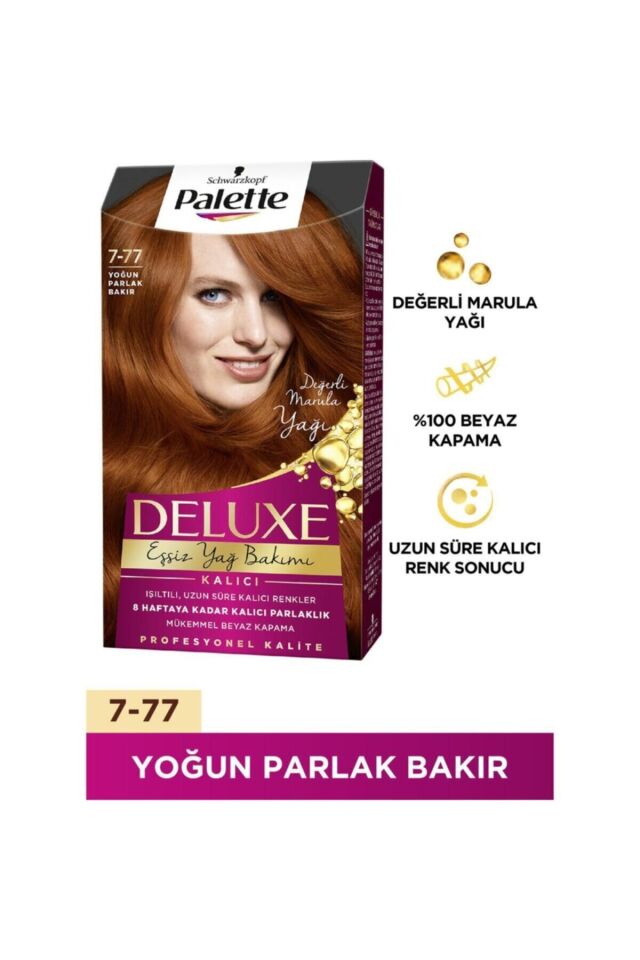 Palette Deluxe Saç Boyası 7.77 Yoğun Parlak Bakır