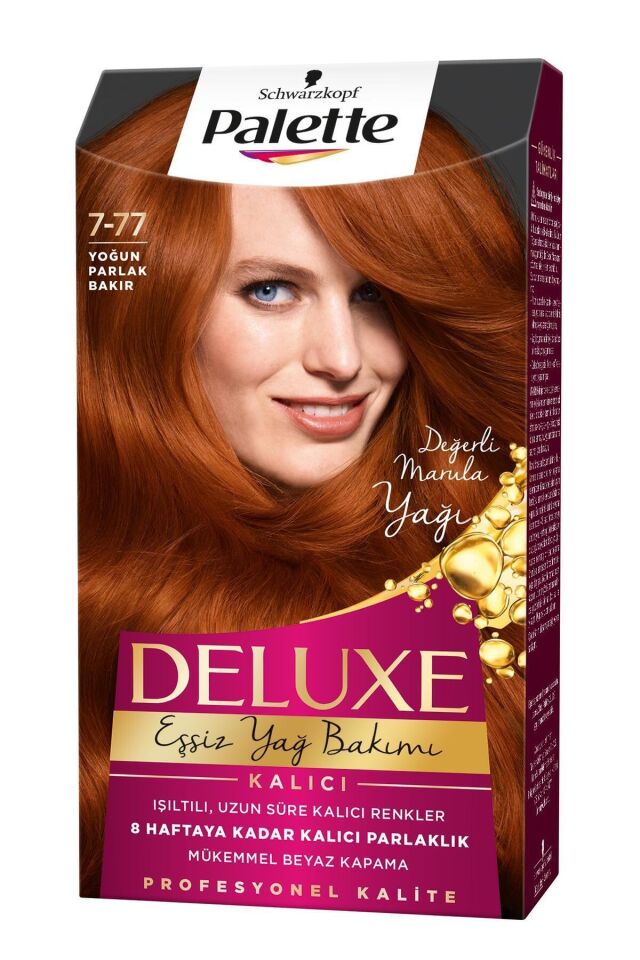 Palette Deluxe Saç Boyası 7.77 Yoğun Parlak Bakır