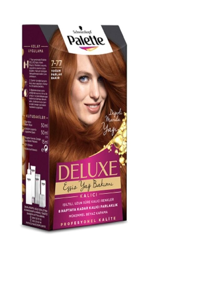 Palette Deluxe Saç Boyası 7.77 Yoğun Parlak Bakır