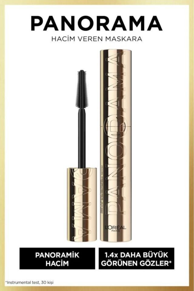 Loreal Paris Panorama Siyah Maskara Ekstra Hacim ve Uzun Görünen Kirpikler