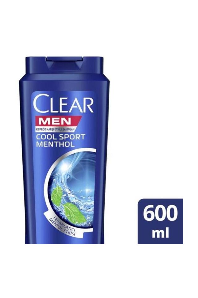Clear Şampuan Cool Sport Menthol 600 Ml