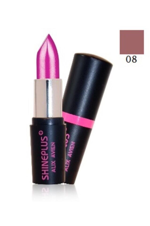 Alix Avien Parlak Görünümlü Ruj Shineplus Lipstick No 08