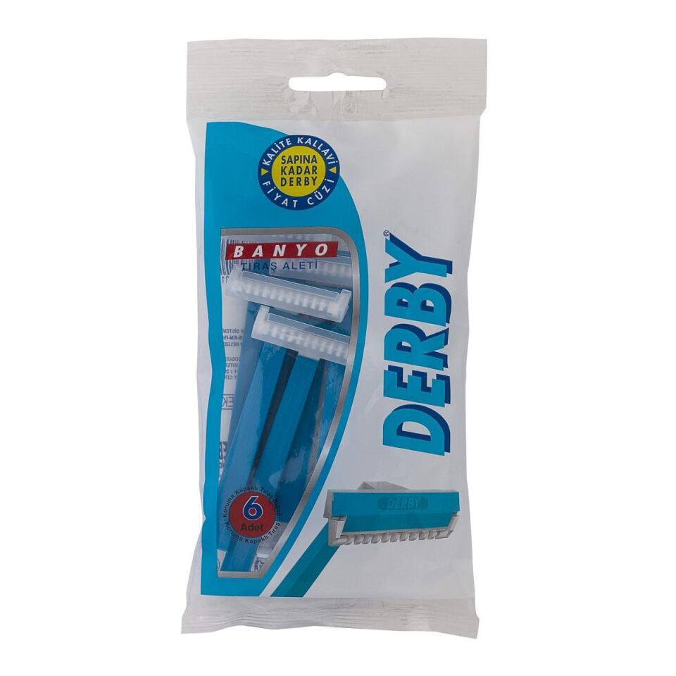 Derby Banyo Tek Bıçaklı Tıraş Makinesi 6 lı