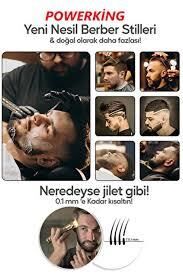 POWERKİNG Şarjlı Tıraş Makinesi Saç Sakal Tüm Vücut Lazer Epilasyon Öncesi Kıl Tüy Alma