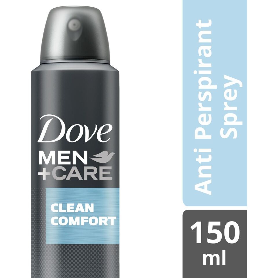 Dove Deodorant Anti-Perspirant Sprey Erkek Clean Comfort 48 Saat Güçlü Koruma 150 ml