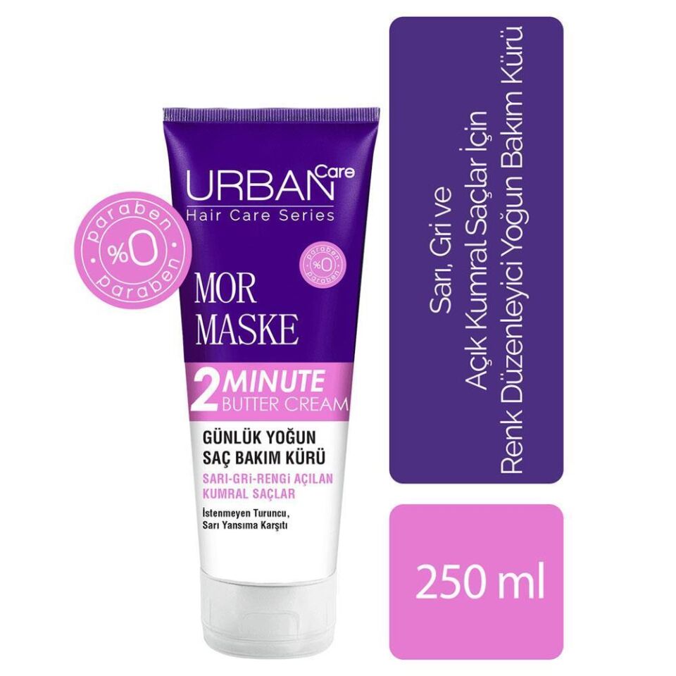 Urban Care 2 Minute Saç Bakım Kürü 200Ml Mor Maske
