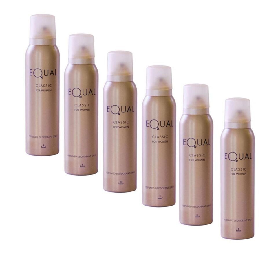6 Adet Equal Klasik Bayan Deodorant 150 ml